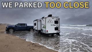High Tide Trapped Us at Pismo Beach RV Camping Gone Wrong