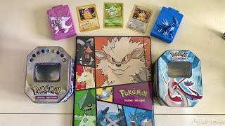 ASMR Tapping on my Pokemon Card Collection (Gum Chewing + Whispering)