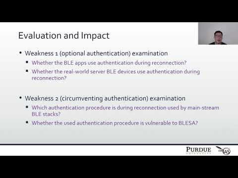 WOOT '20 - BLESA: Spoofing Attacks against Reconnections in Bluetooth Low Energy