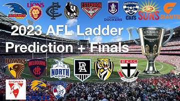 2023 AFL Ladder Prediction + Finals