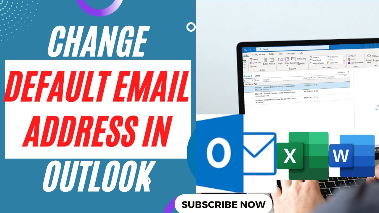How To Change Default Email Address In Outlook YouTube