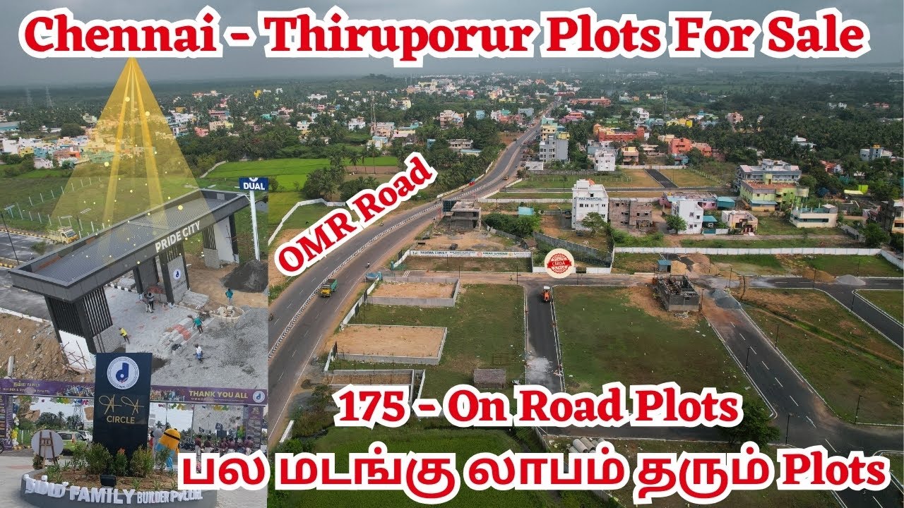 Chennai Thiruporur Plots For Sale On Road New Township Pride Of OMR omr plots 
