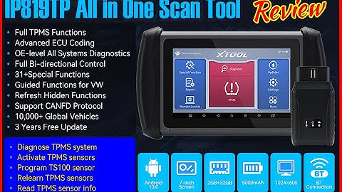 Xtool IP819TP Bidirectional Diagnostic Automotive Scan Tool OBD2 Scanner Testing & Review