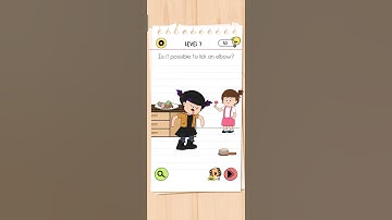 Braintest 4 Level 7 Is it possible to lick an elbow ? #braintest4 #trending #viralshorts #games