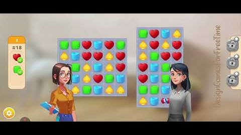 Homematch Home Design Game - Level 2 gameplay design decor match 3 logic puzzle game walkthrough