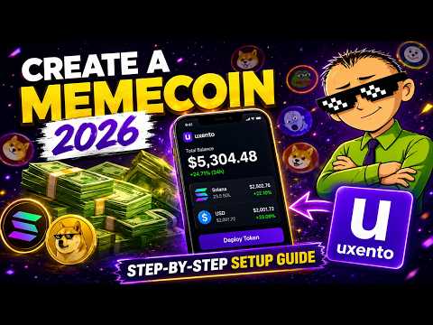 Create a Meme Coin in 5 Minutes 2026 | Full Tutorial (Uxento)