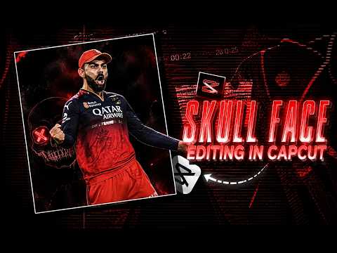 Skull face editing tutorial in Capcut 🗿| app logo ki dimand pe 🥰 #capcut #editing 