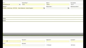 Create warehouse in openbravo