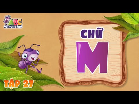 Bé học chữ m
