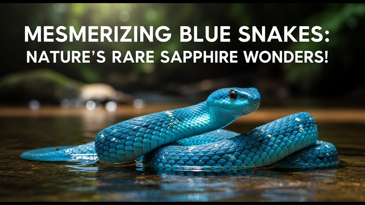💎 Mesmerizing Blue Snakes Nature’s Rare Sapphire Wonders! 