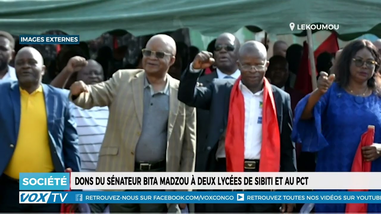 Soutien de Bita Madzou : Deux lycées de Sibiti et le PCT Lékoumou bénéficient de dons