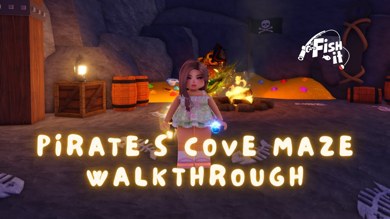 НЕ ЗАБЛУДИТЕСЬ 😱 - Как пройти через лабиринт к пиратской сокровищнице в игре Fish It!