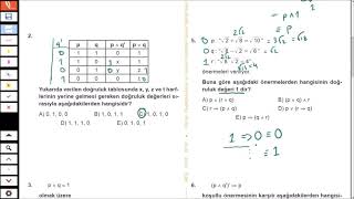 9. SINIF MEB KAZANIM KAVRAMA TESTİ 1 (MANTIK) DETAYLI ANLATIM