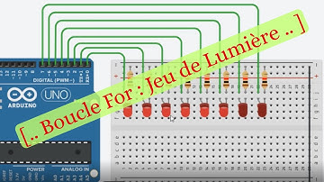 Arduino Episode 9 jeu de lumière Boucle for