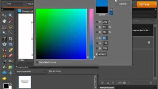 Photoshop Elements 9.0 Tutorial Selecting Text Adobe Training Lesson 11.3