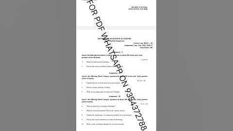 BSOC 134 ENGLISH MEDIUM SOLVED ASSIGNMENT 2020-21 | FOR PDF WHATSAPP ON 9354372788