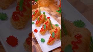 Hotel-Style Crispy Chicken Rolls in Minutes! || 1-Min Kitchen #FoodShorts