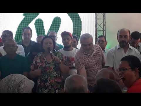 Governadora Fátima Bezerra participa da Convenção de Ronaldo Venâncio em Ceará-Mirim