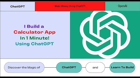 Build a Calculator App in less then 1 Minute using ChatGPT #openai #chatgpt