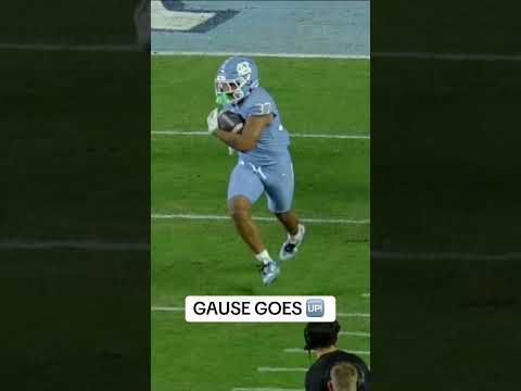 What a hurdle by Davion Gause 👏 #northcarolina #goheels #accfootball #collegefootball #football