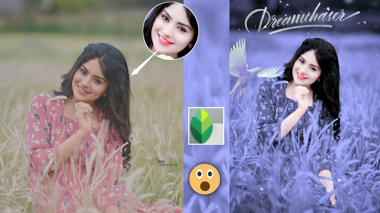 snapseed face smooth + background change photo editing tricks / snapseed background editing trick