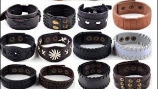 5 Leather Bracelet DIY // How to Make Leather Bracelet at Home // Men's Jewelry IDEAS