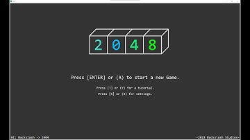 2048 in python gameplay