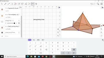 Cara Membuat Media Pembelajaran Bangun Ruang Sisi Datar (Limas) Menggunakan Aplikasi Geogebra