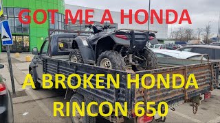 BUYING A BROKEN 2005 HONDA RINCON 650 ATV by Ven Kor 657 views 2 months ago 9 minutes, 18 seconds