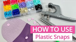 How to Cover Snaps with Fabric - Fabric covered Press Studs 