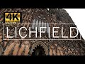 Lichfield england   united kingdom 1 hour walking tour in 4k