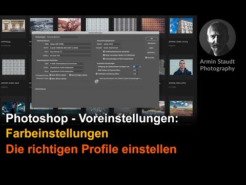 Photoshop - Voreinstellungen: Farbeinstellungen - Die richtigen Profile einstellen
