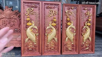 Tranh Cá Chép Dát Vàng Ta 9999 | Duy Đồ Gỗ