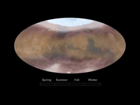 Supercomputer Simulation of Seasonal Changes in Martian Clouds, Dust and Ice