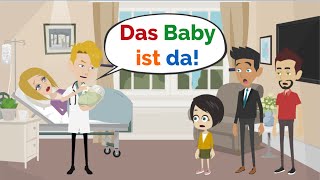 Deutsch lernen | Das Baby kommt! | Wortschatz und wichtige Verben