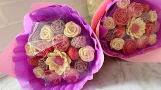 Шоколадные розы | Букет из шоколадных роз | Оформление букета | Подарок на 8 марта своими руками