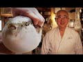 【神業】トラフグを捌いて、フルコースを作る江戸のフグ職人。【ASMR】 Cutting of Fugu 上野きくちPuffer fish Full Course Menu at TOKYO