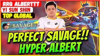 Alberttt Perfect Savage!! [ RRQ Alberttt Yi Sun Shin ] Alborobob - Mobile Legends Build Build.