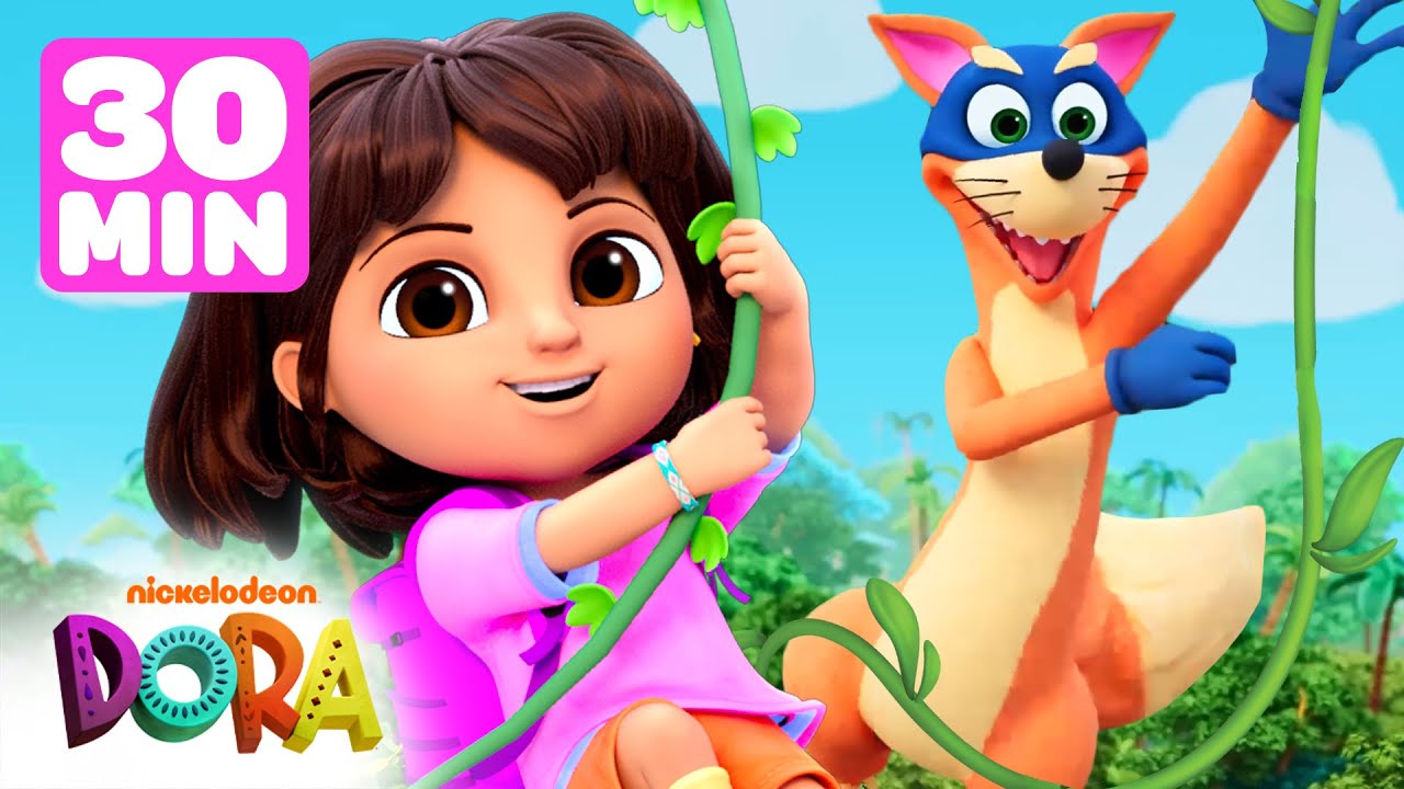 ¡30 MINUTOS de aventuras llenas de acción con Dora! | Dora y sus amigos