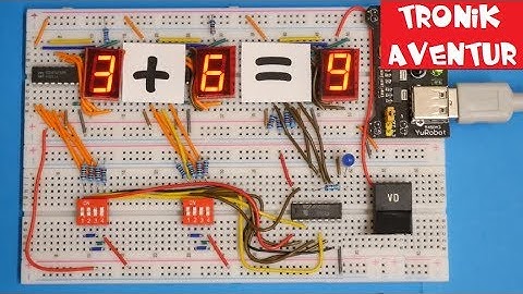 TRONIK AVENTUR 255 - ADDITIONNEUR BINAIRE CD4008 BE - ELECTRONIQUE POUR DEBUTANT - PROCESSEUR
