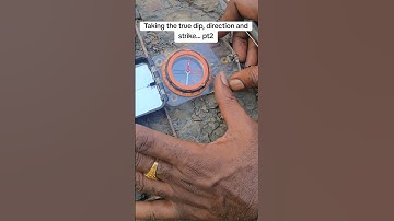 how to measure True Dip and Strike Using a Compass  clinometer.#GeologyInAction #FieldMapping