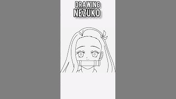 How to draw the face of Nezuko #demonslayer #drawingtutorial #learntodraw
