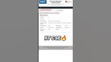 JOSAA Round 2 Result✅ | JOSAA Counselling 2025 Round 2 | JEE 2026