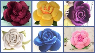Flower Cushions Designs/Rose Petals Cushions Collection For Splendid Interior Home Decoration