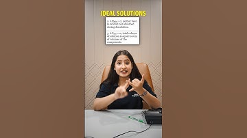 Difference Between IDEAL and NON IDEAL SOLUTIONS🔥 | Raoult