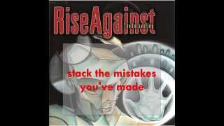 [Lyrics] Rise Against - Weight Of Time