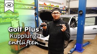 VW Golf 5 / Golf Plus Kupplung Entlüften | Bleeding Golf Plus clutch | VitjaWolf | Tutorial | HD