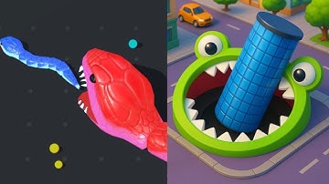 Hole.io vs Snake Clash 🥬➕🐸👽- MAX LEVEL Gameplay Walkthrough (Android,iOS) NEW UPDATE Ep 7