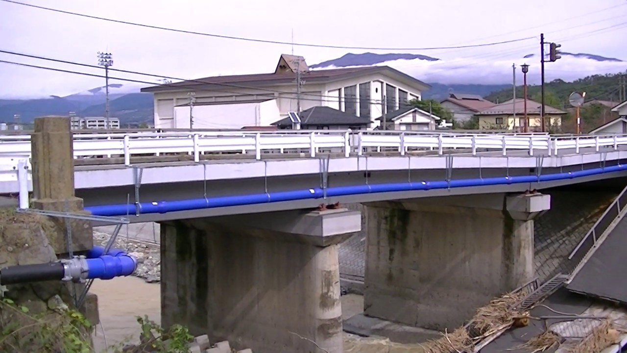 内村橋 破損 通行止 台風19号 長野県上田市上丸子 内村川 県道174号 Youtube 内村橋 破損 通行止 台風19号 長野県上田市上丸子 内村川 県道174号 Youtube