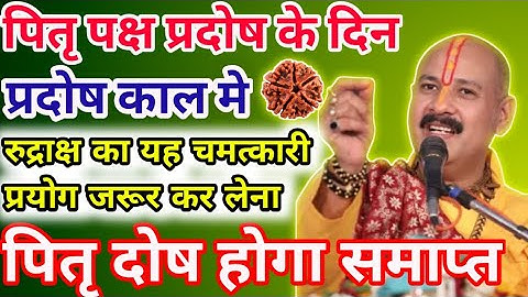 पितृ पक्ष प्रदोष के दिन| रुद्राक्ष का प्रयोग| Aaj ka upay| pradeep mishra live